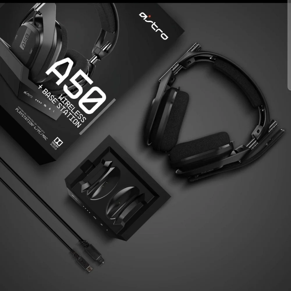 ASTRO Gaming A50 Wireless Headset Base Station PS5 PS4 PC Mac